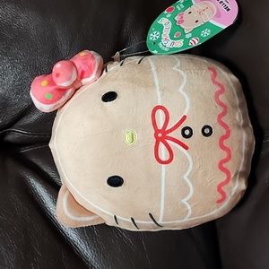 Brand new Sanrio Holiday Hello Kitty Gingerbread Squishmallows Pillow